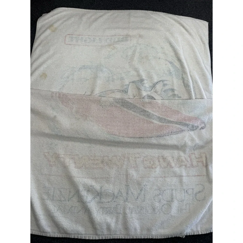VTG 1988 Spuds MacKenzie Bud Light Surf Towel Beach Towel 34x57 USA